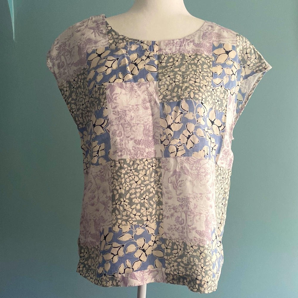 NICOLE MILLER LINEN TOP. NWT